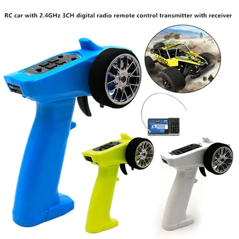 

1PC Remote Controller RC Transmitter W/ Receiver 2.4GHz for RC Car Boat 91803G-VT S7JN