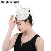 Mingli Tengda Свадебные Шапки для Для женщин Элегантный Винтаж чародей свадебные Шапки accesorios boda para Эль pelo Свадебные украшения