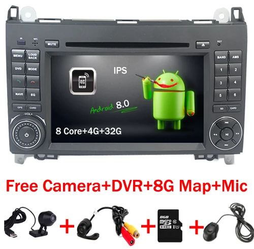 Excellent Android 8.0 Car DVD GPS for Benz Sprinter Vito W169 W245 W469 W639 B200 GPS wifi 8 Core 32GB 4G Bluetooth Radio Stereo Canbus 0 Excellent Android 8.0 Car DVD GPS for Benz Sprinter Vito W169 W245 W469 W639 B200 GPS wifi 8 Core 32GB 4G Bluetooth Radio Stereo Canbus 0
