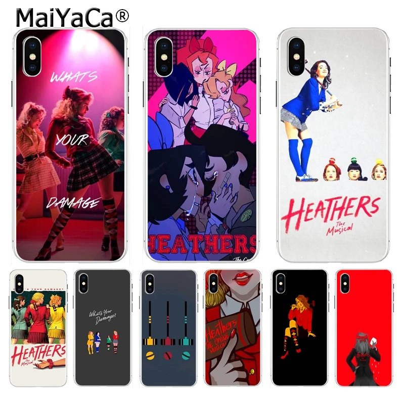 

MaiYaCa Heathers The Musical Hot Fashion Fun Dynamic phone case for iPhone 8 7 6 6S Plus X XS max 10 5 5S SE XR Coque Shell