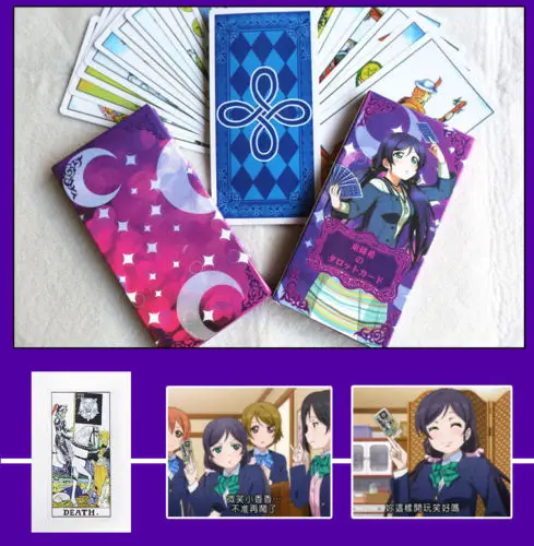Японский аниме косплей инструмент Love Live Nozomi Tojo карты Таро мажор Аркана 22 шт. 56 Minor