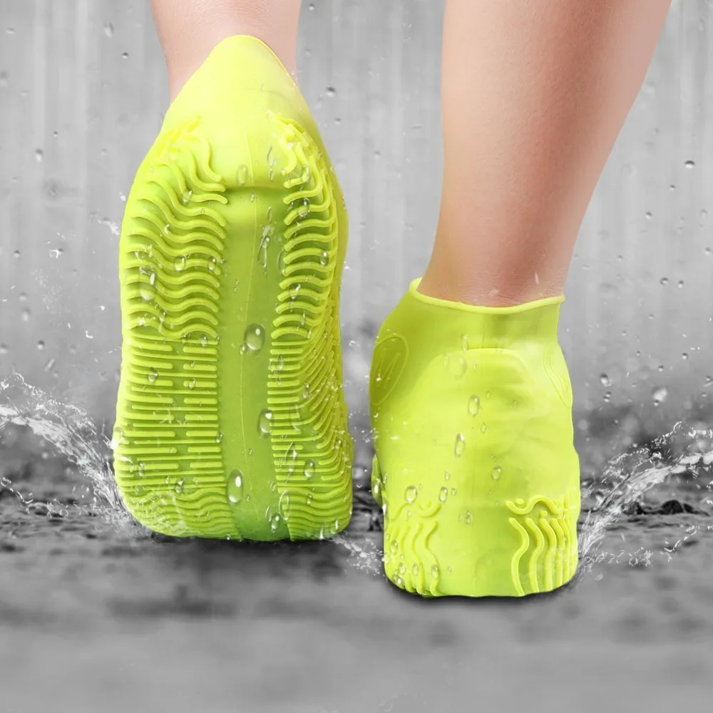 

Silicone Waterproof Shoe Cover Wear Outdoor Rainproof Mountaineering Anti-skid Shoe Cover Lightweight Fashion Reusable Unisex