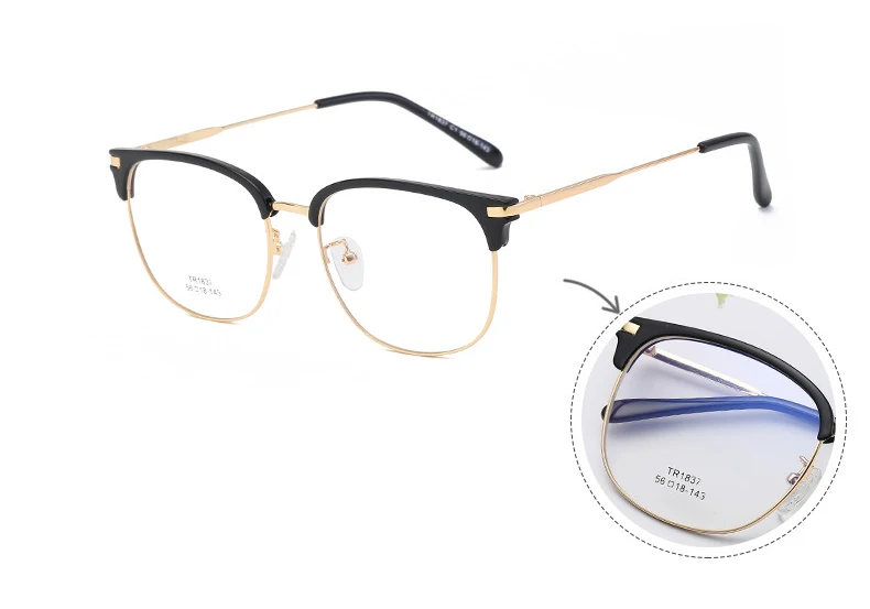 Высококачественные очки с прозрачными линзами, Дамская оправа из сплава, мужские оправы для очков, компьютерные очки, оправа для женщин, ультралегкие
