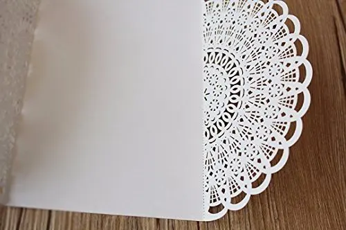  White and Pink Wedding Invitations - Set Of 50 - 32717505528