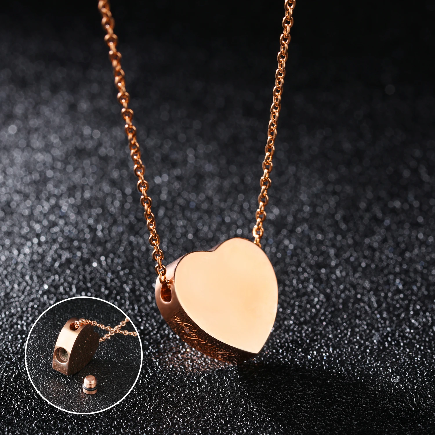 High Quality Rose Gold Colour Fashion Style Link Chain For Women Lady Short Cute Can Open Hollow Heart Chains Necklaces | Украшения и