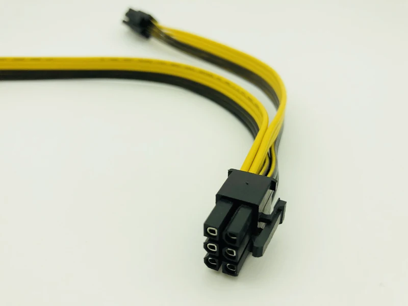 Dual 6pin Power Cable 50+20cm for DELL2950 1470 Series Server Power Conversion Graphics Card Cables Power Supply for BTC Mining