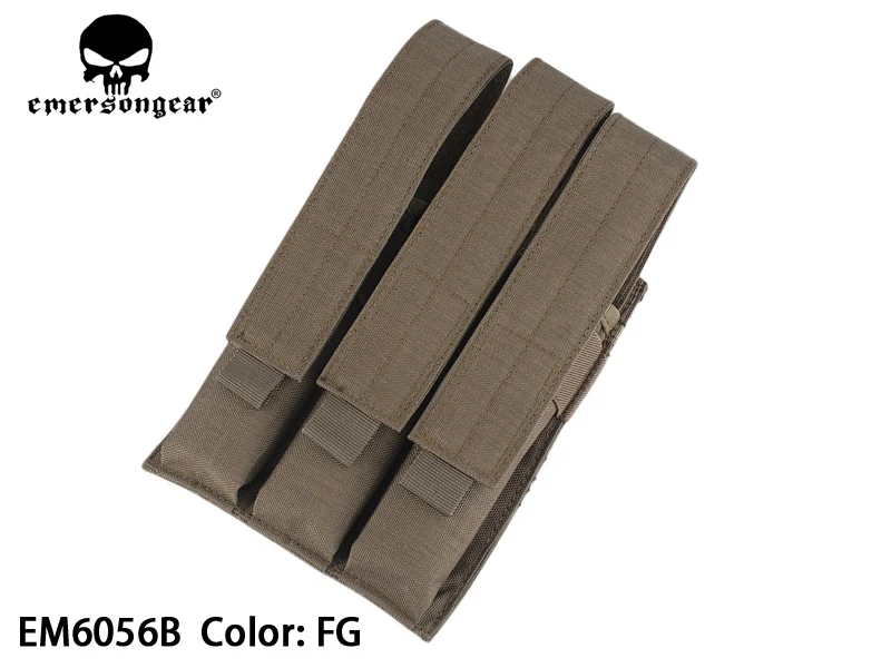 MP7 Molle тройной маг мешок магазин подсумок Emerson 2013 тактический мешок EM6056 - Цвет: FG