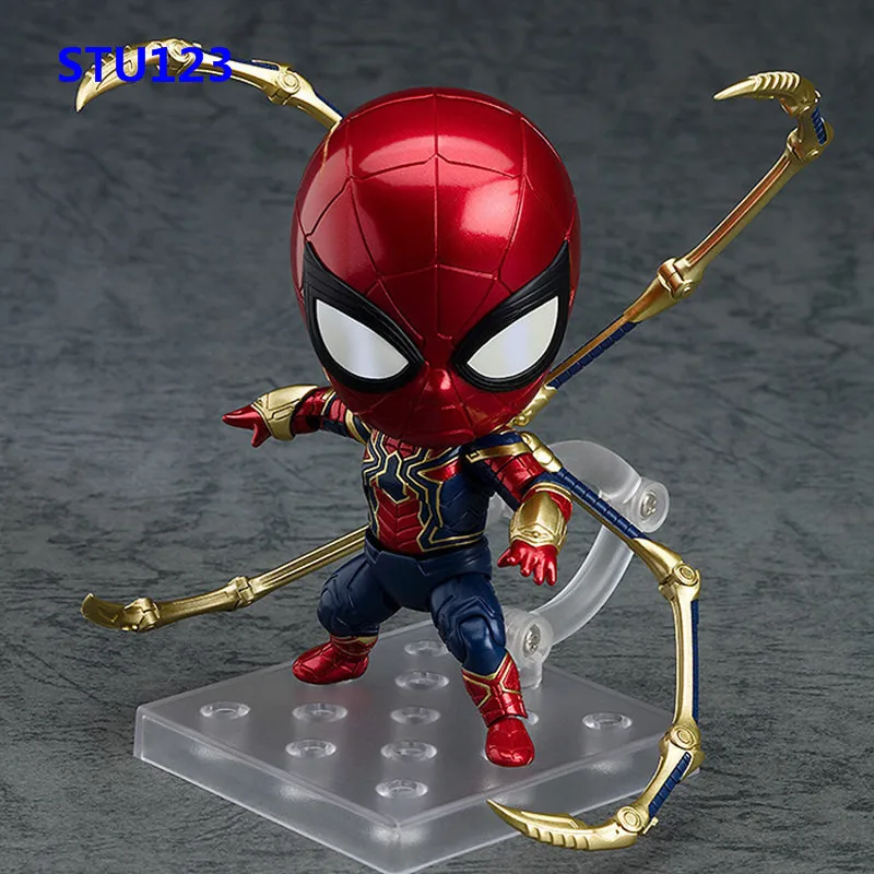 

The Avengers: Infinity War GSC 1037# Iron Spider-Man Q version clay PVC Action Figure Collectible Model Toy Boxed 10cm N751