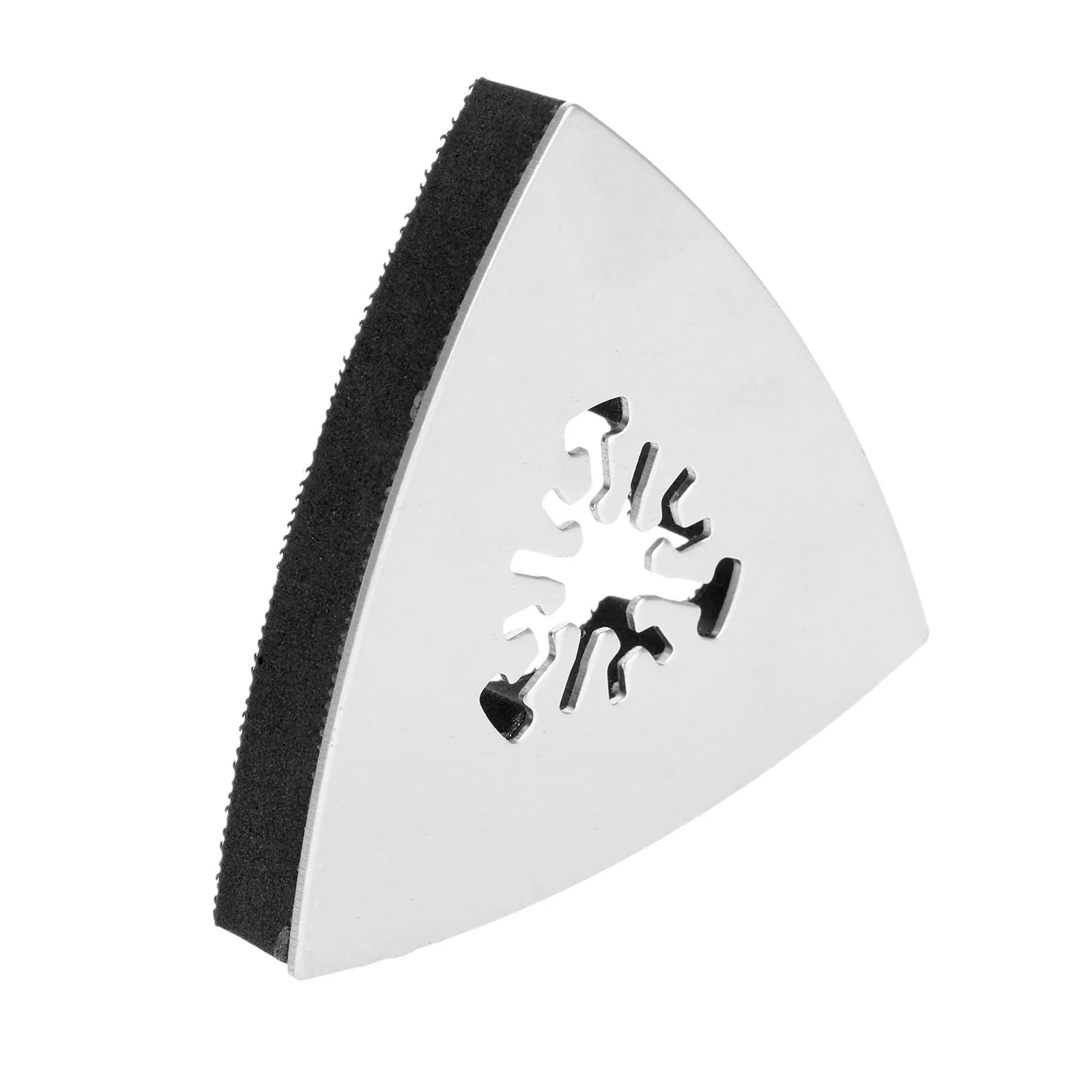 1Pc Universal Stainless Steel 80mm Triangular Sanding Pad Oscillating Multi Tools Polishing Grinding Drill Dremel Rotary Tools