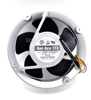 

Free shipping 109E1724K501 DC 24V 1.3A 172X172X51mm 3-Wire Server Cooler Fan