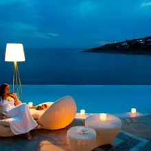 Новая классическая садовая мебель из ротанга для отдыха