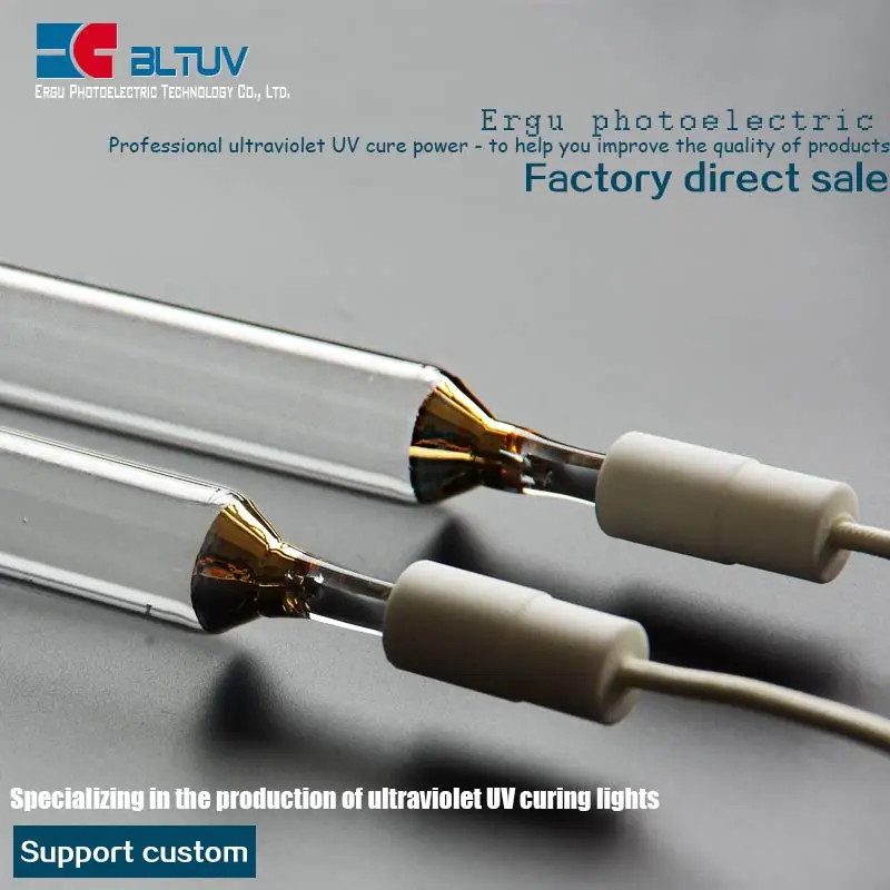 5.6 kw 550 mm 380v mercury lamp tube high pressure mercury lamp UV drying UV curing lamp light