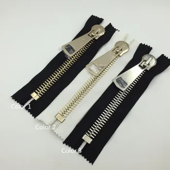 

New 15# High Quality Poslished Copper Metal Close End Zipper 15cm 2pcs Sewing Pocket Placket Bags Clothes Accessories