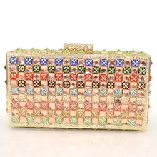 Женский роскошный вечерний чехол для наушников с цветным покрытием алмазные прозрачные белые кристаллы должны цепь Подарочная коробка упакована 88603