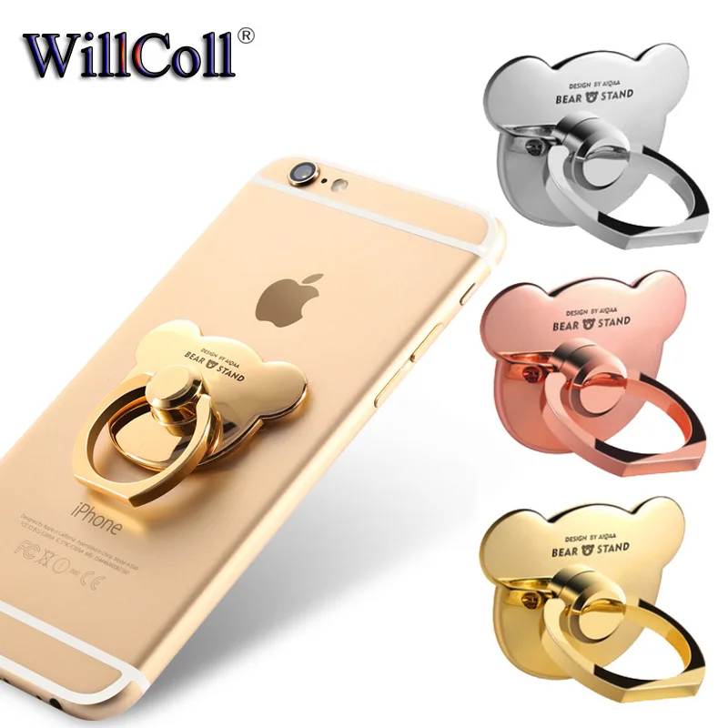 

Original New Luxury 360 Degree Finger Ring Mobile Phone Smartphone Stand Holder For iPhone 7 iPad2 Samsung S8 all Smart Phone