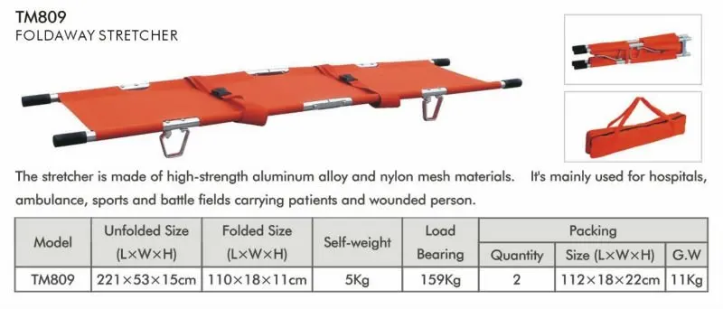 

15% OFF FREE SHIPPING EMERGENCY first aid Aluminum two way Foldaway Stretcher