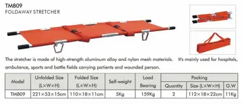 

15% OFF FREE SHIPPING EMERGENCY first aid Aluminum two way Foldaway Stretcher