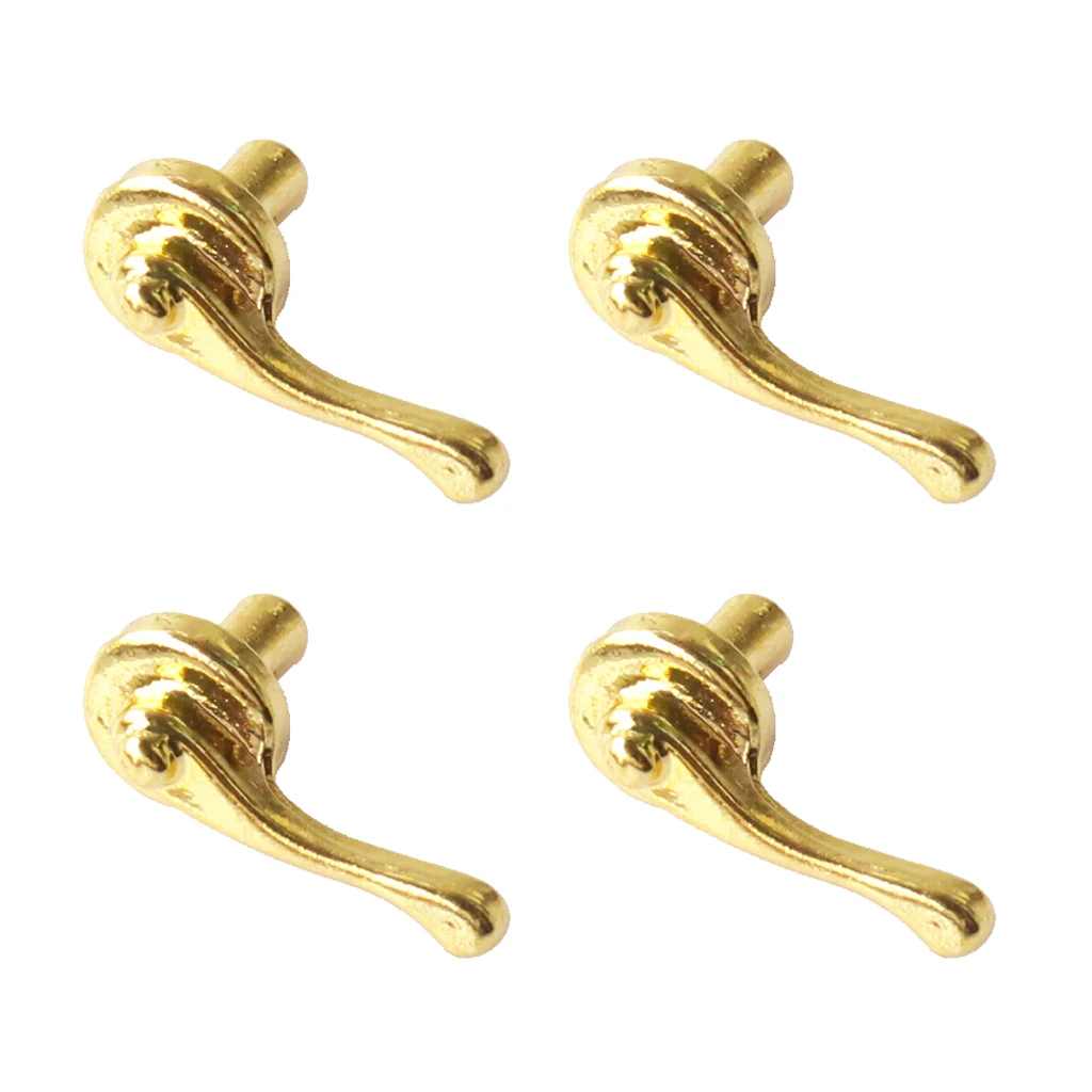 New Arrivals 4 Pcs Dolls House Alloy Door Pull Handles for 1/12