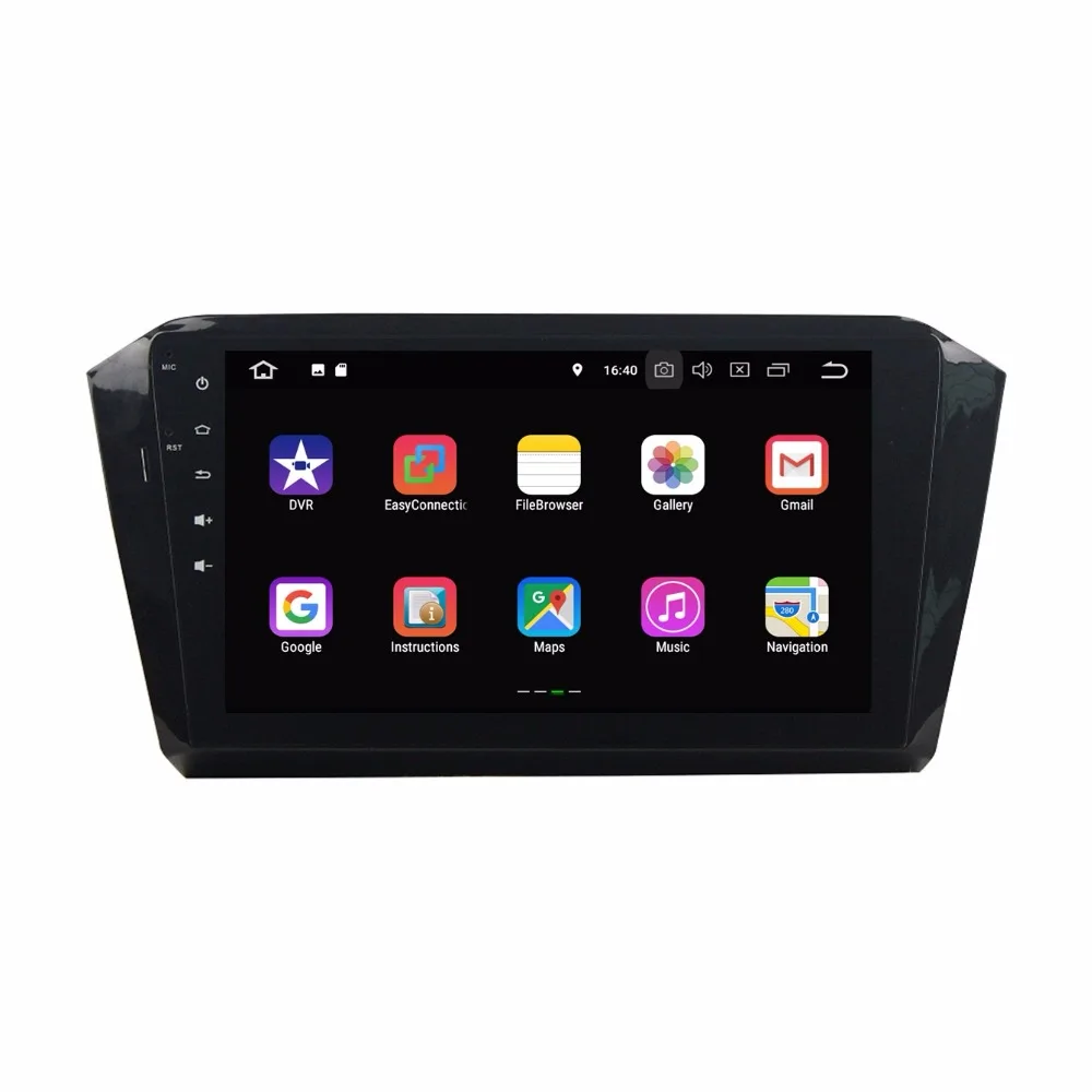 Discount Quad Core 10.1" Android 8.1 Car DVD Player for VW Volkswagen Magotan 2016 2017 With 2GB RAM Radio GPS WIFI Bluetooth 16GB ROM 1