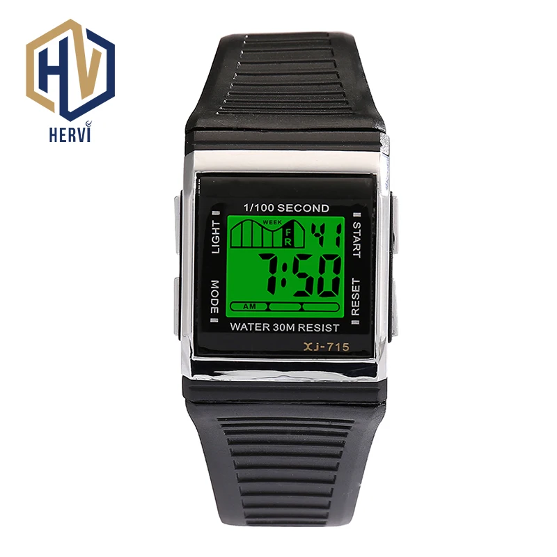 

2018 Dropshipping Male Fashion Digital Watch Electronic Automatic Men Watch Sport 3Bar Waterproof Wrist Watches Reloj H715-B