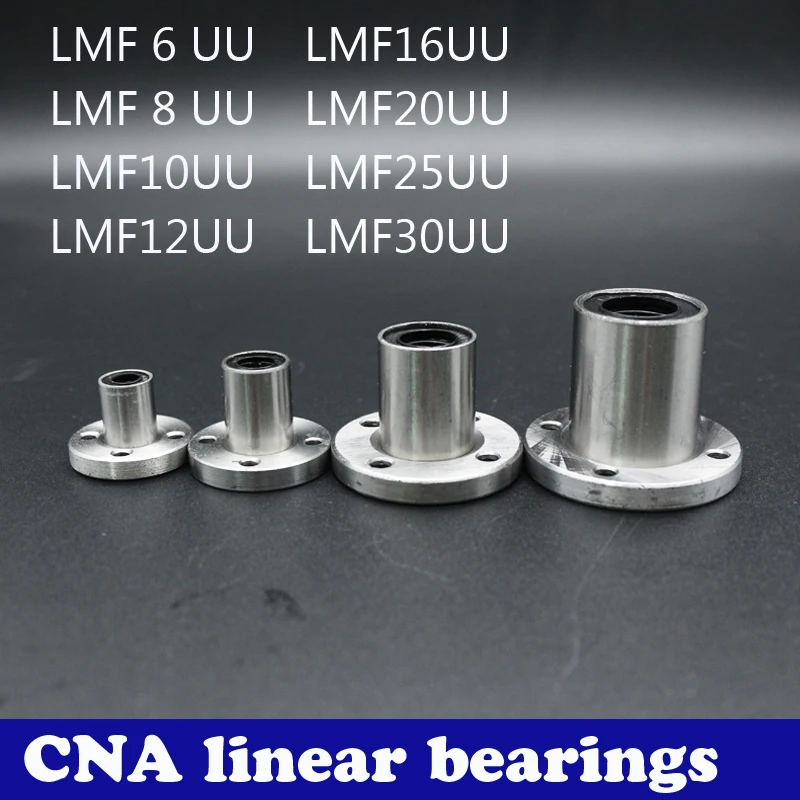 

Free Shipping 10pcs/lot LMF8UU LMF6UU LMF16UU 8mm Flange Linear Ball Bearing For 8mm Linear Shaft CNC For 3D Printer Parts Rods