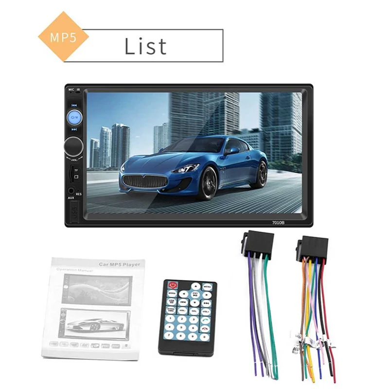 VicTsing 7 inch Bluetooth MP5 Player Auto Radio Stereo Car Radio Player Touch Control Large HD Screen Remote Control Car MP5     (10)