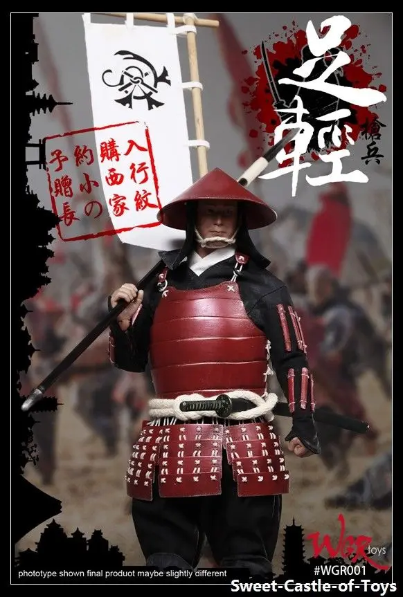 1/6 WGRtoys фигурка японского древнего копья армии Yari Ashigaru WGR001|Игровые фигурки и