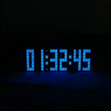 Mirror Screen LED Big Font Snooze Alarm Clock Bright Color Digital Electronic Despertador