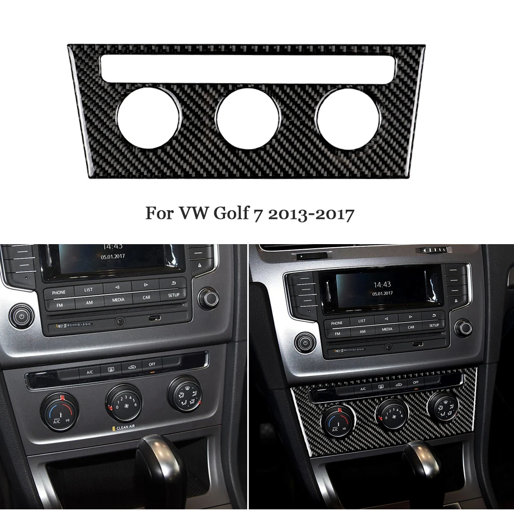 

Front Console Panel Air AC Condition Switch Button Cover Trim Sticker For Volkswagen VW Golf 7 MK7 GTI R 2013- 2017