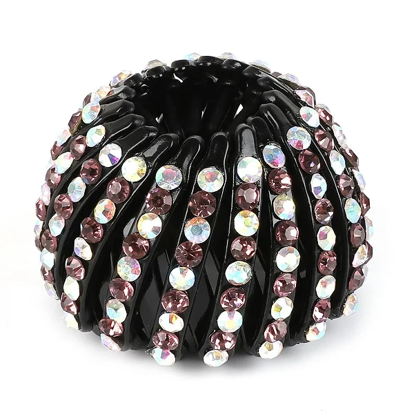 cute hair clips 1pc Korean Crystal Hair Claw For Women Ponytail Holder Ball Head Bun Maker Expanding Hair Clips Hairpins Hair Accessories 2021 headbands for women Hair Accessories