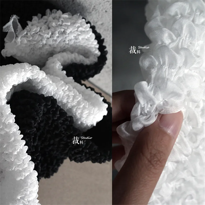 

45cm*45cm/piece Drape bubble drape fabric three-dimensional fabric original exaggerated dress wedding creative