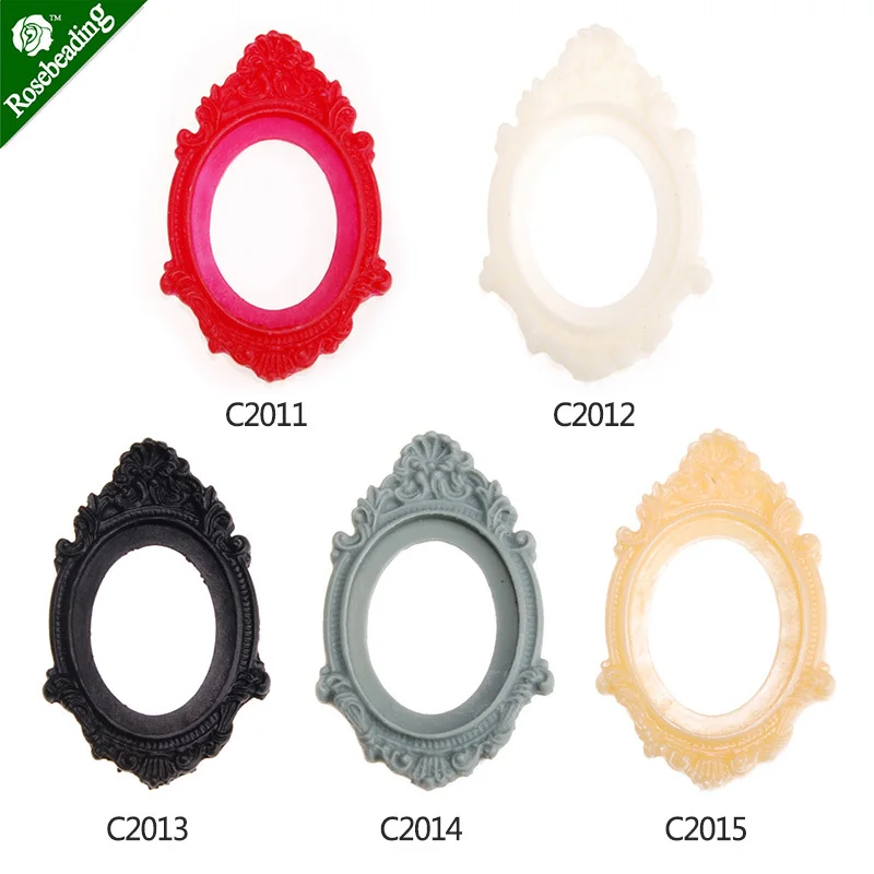 

30*40MM Oval resin cameo cabochon,Mixed Colored;for 30*40mm Cabochon/Picture/Cameo;sold 20pcs per pkg