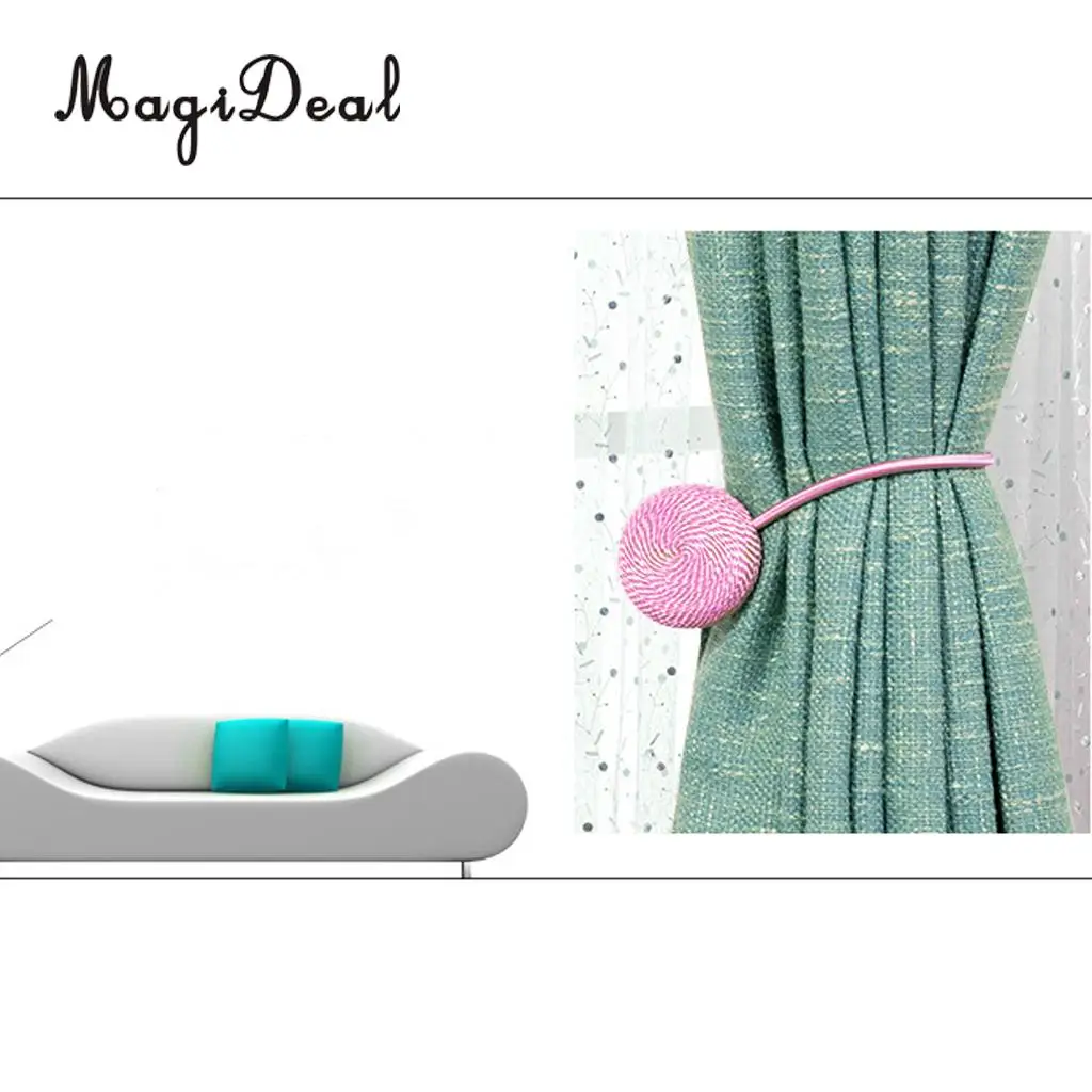 1 Pair Magideal Nordic Simple Style Magnetic Curtain Blind Buckkle Clips Tiebacks Holder