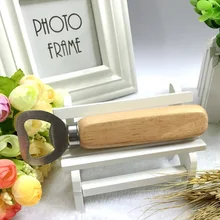 400 шт. персонализированные древесины открывалка для бутылок пива/изготовленные на заказ с гравировкой и монограммой/свадьбы жениха подарок