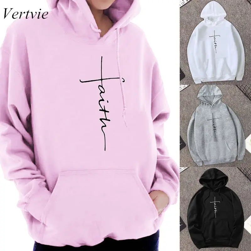 

Vertvie 2019 Women Men Hoodie Religious Worship Sweatshirt Christianity Pullover Sweatshirts Long Sleeve Casual Tracksuit