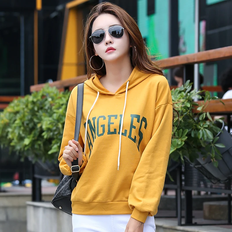 Qlychee Pretty Boy Character Letter Print Hooded