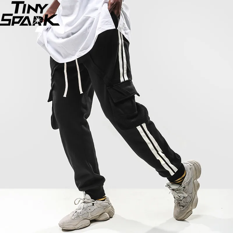 side stripe cargo pants
