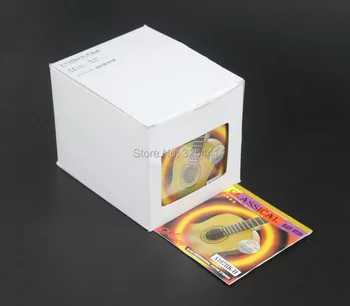 

20 Sets Alice A107BK-H Hard Tension Gold Plated Black Nylon Classical Guitar Strings