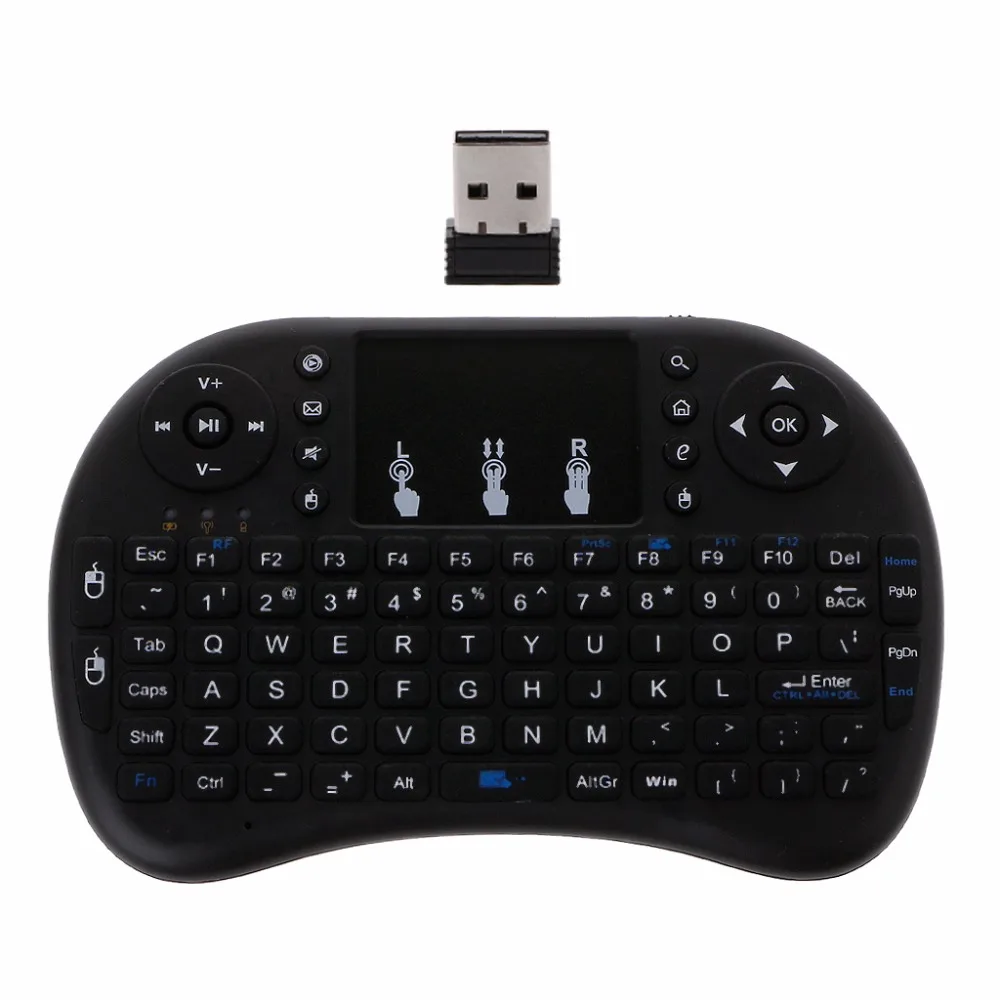 

English 2.4GHz Wireless i8 Keyboard Touchpad Fly Air Mouse For Android TV PS3 DHUU4