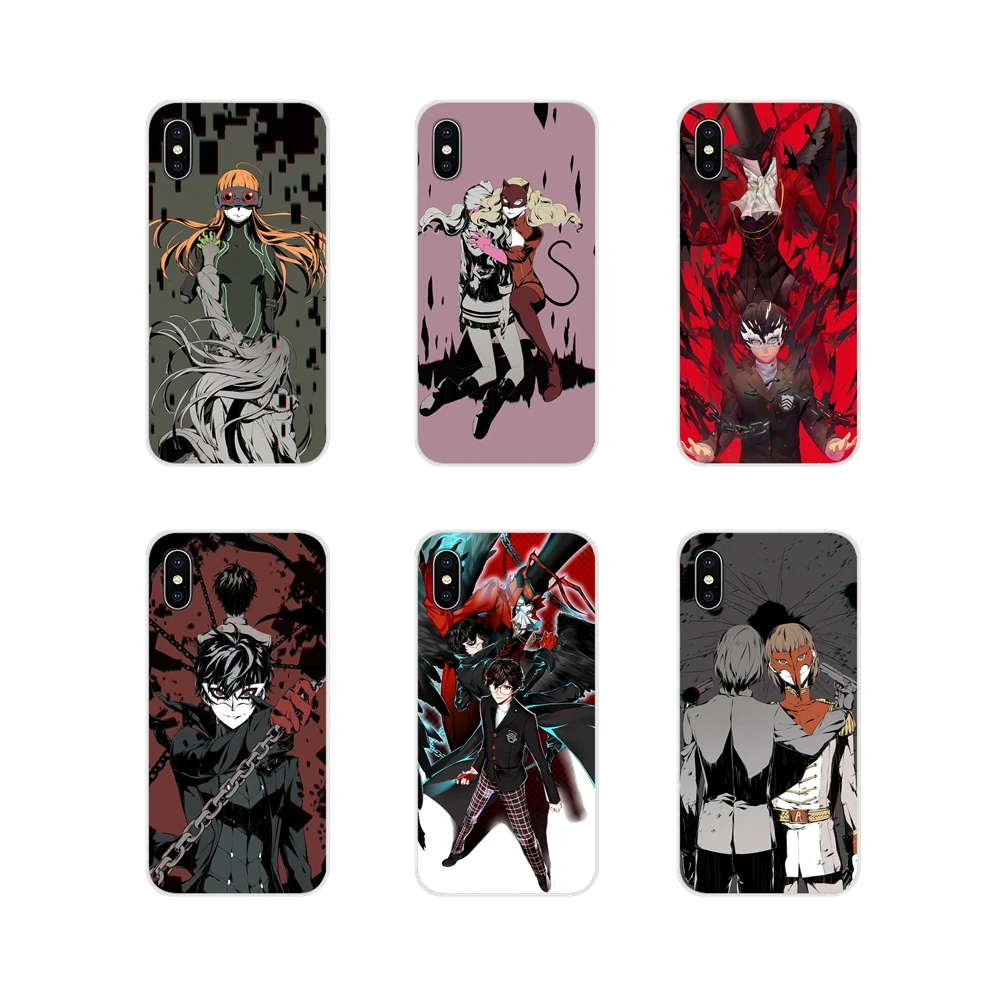 

For Xiaomi Redmi 4A S2 Note 3 3S 4 4X 5 Plus 6 7 6A Pro Pocophone F1 Accessories Phone Cases Covers Persona 5 Black