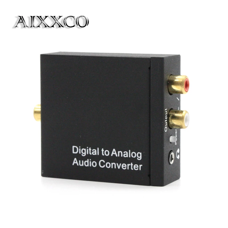 AIXXCO цифро аналоговый преобразователь DAC цифровой SPDIF Toslink к аналоговому стерео