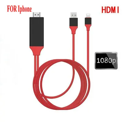 

PHONE TO HDMI MHL To HDMI Cable 1080P HDTV Cable Adapter For i6 6s i7 7plus 7s i8 IX ipad
