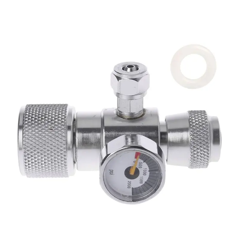 

CO2 Pressure Gauge Regulator JIS m22-14 22mm Thread Manometer 2000PSI Cylinder Reducer Valve Aquarium Moss Plant Indicator