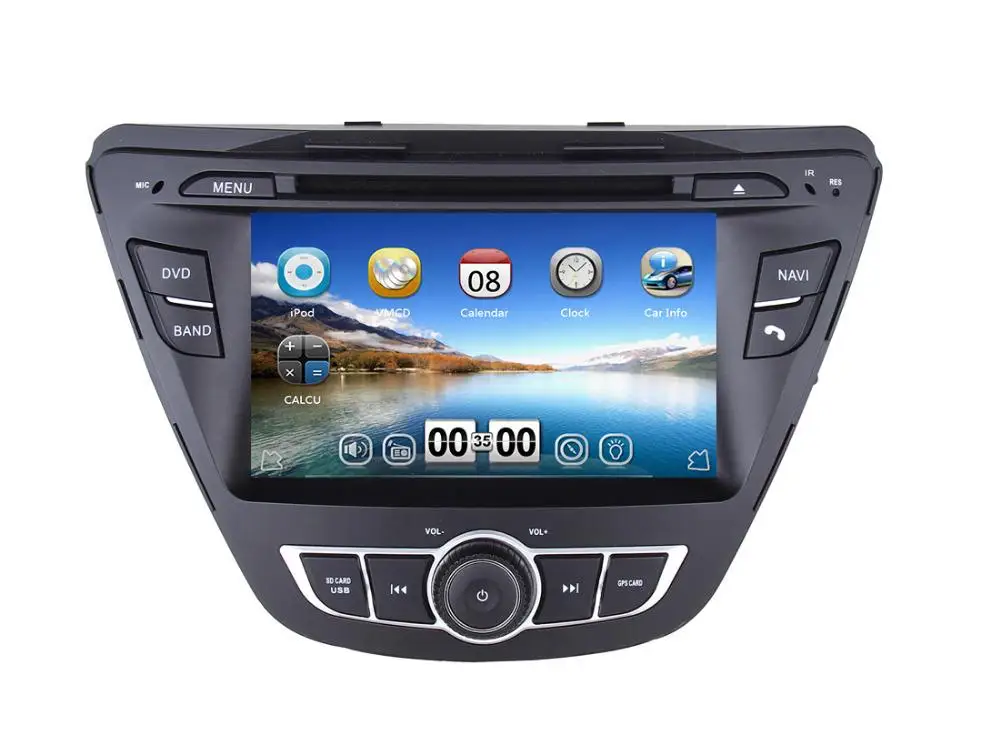 Top 7" indash Car DVD player with GPS(optional),Audio Radio stereo,USB/SD,AUX,BT/TV,car multimedia headunit for Hyundai Elantra 2014 2