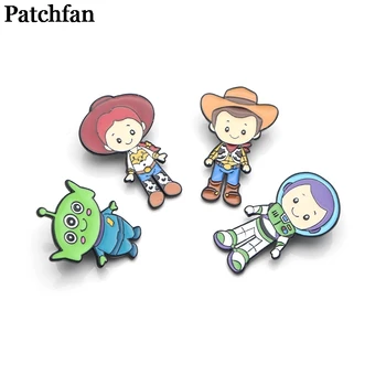 

20pcs/lot Patchfan cute Zinc Cartoon Pins for men women para Shirt Charm Coat Clothes backpack medal Badge Brooches A2142