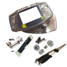 Лидер продаж, прозрачный черный цвет пластиковый корпус для игры CLEFFA экран оболочка для GameBoyAdvance чехол Замена GBO DMG ручной