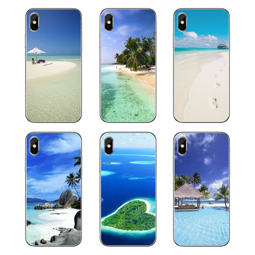 Прозрачные мягкие чехлы для Nokia 2 3 5 6 8 9 230 3310 1 7 Plus Maldives Isles beauty of пляжи | Мобильные