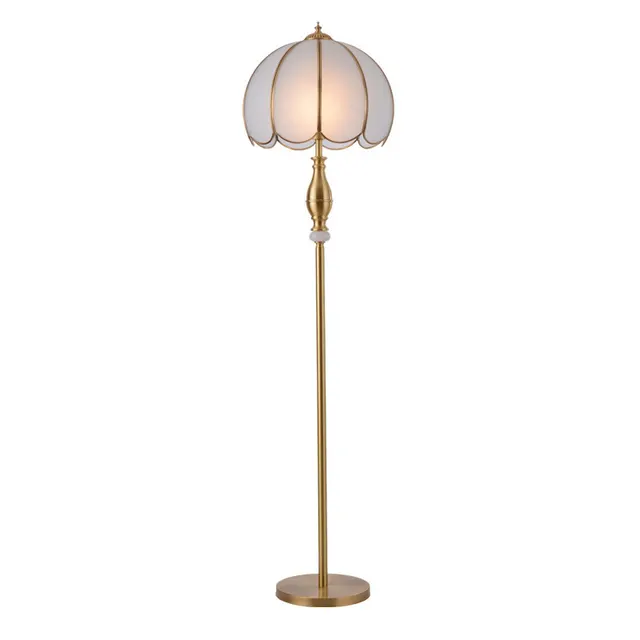 Classic Copper Floor Lamp table light Office Desk Bedroom Adjustable