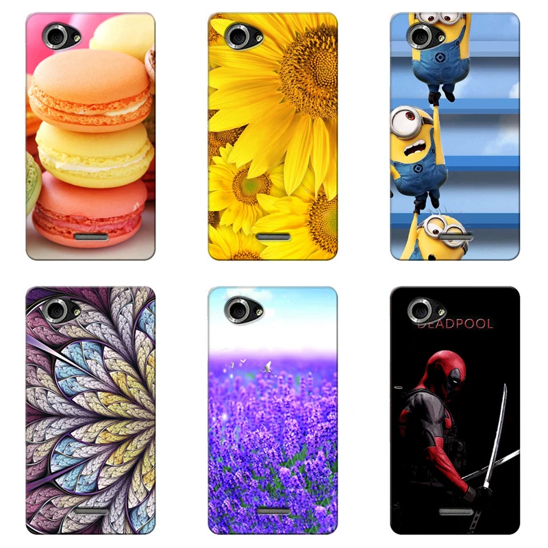 

Soft TPU Flower Printed Phone Case for Sony Xperia L S36H C2105 Cell Phone Cases Silicone Printing Back Cover Skin Coque Shell
