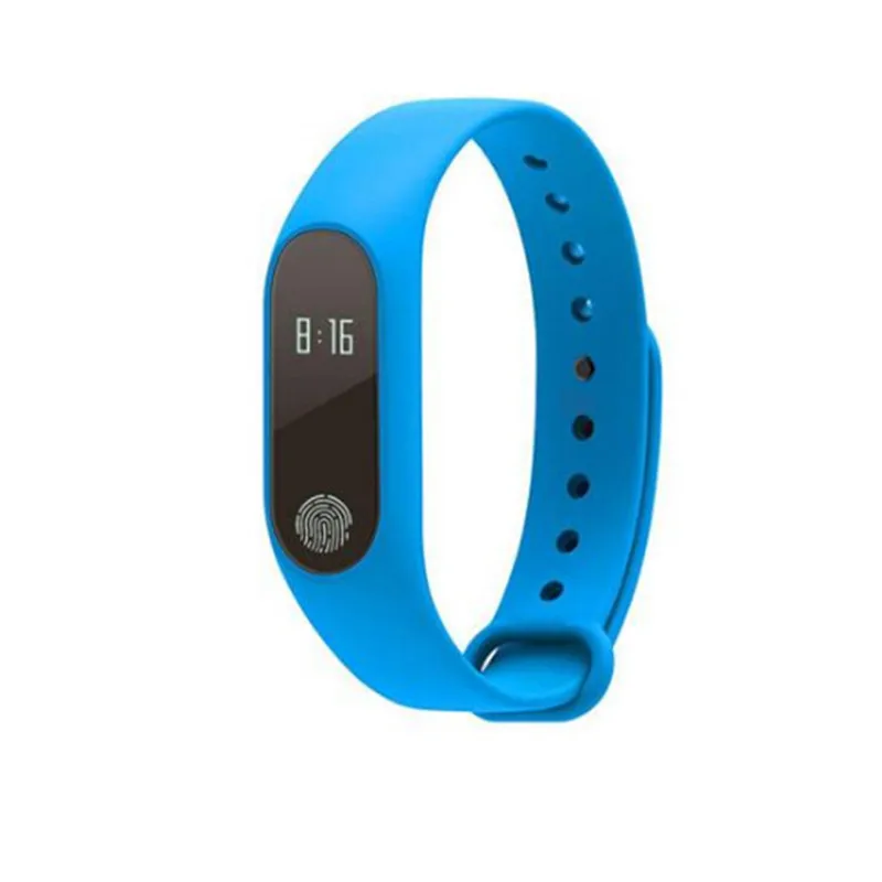 M2 Bluetooth, смарт-браслет для занятий фитнесом 4,0, фитнес-трекер, спортивный браслет, смарт-браслет, браслет для измерения артериального давления, шагомер, PK F1M3 - Цвет: Blue with box